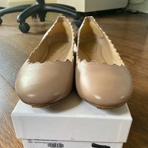 NEW in Box  Chloe Ballet Flats Size 40  Pink Tea